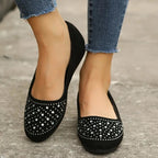 Last Day 60% OFF -Women's Rhinestone Flat Shoes