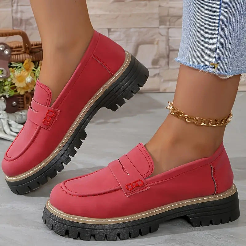 British-style Thick-soled Retro Loafers