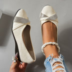 Rhinestone Low-cut Slip-on Shoes