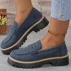 British-style Thick-soled Retro Loafers