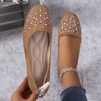 Last Day 60% OFF -Women's Rhinestone Flat Shoes